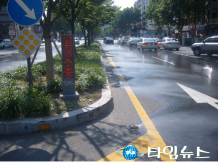 달구벌대로 클린로드(도로 물세척) 가동 개시