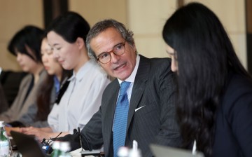 그로시 IAEA 사무총장 “한국 핵잠 도입, 핵물질 전용 없는 ‘철통 보장’ 선행돼야”