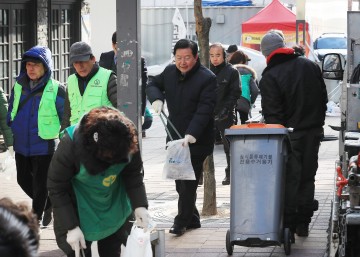 장종태 서구청장, 설맞이 대청결 운동