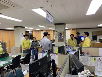 황천모 상주시장, 제18호 태풍 ‘미탁’ 비상근무자 노고 격려
