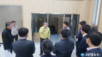 이현준 예천군수 통합관제센터 구축 현장 방문