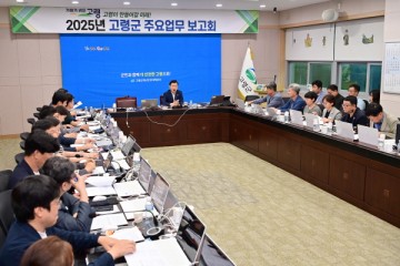 고령군, 2025년 주요업무 보고회 개최…국·도비 예산 확보 전략 논의