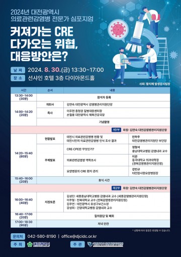 대전시, 의료관련감염병 대응 전략 심포지엄