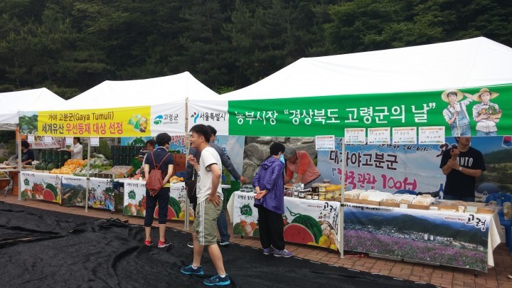고령군의 날 우수농특산물 홍보행사 개최