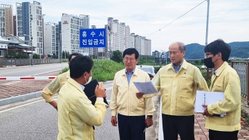 이상학 안동시 부시장, 집중호우 대비 주요시설 긴급 점검 나서