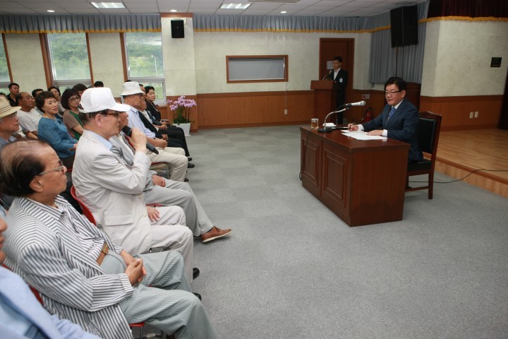 최홍묵 계룡시장, 면‧동 연두순방 실시