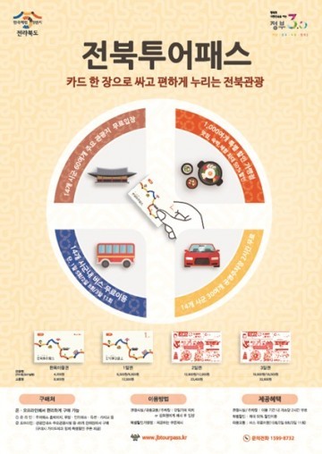 편리하고 저렴한 여행 ‘전북투어패스’ 한 장이면 OK