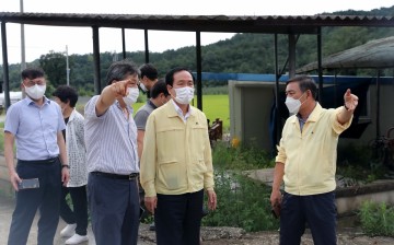 김주수 의성군수, 호우 피해지역 방문해 상황 점검