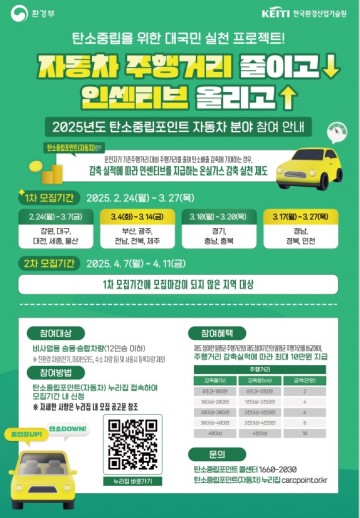 “자동차 온실가스 줄이고 현금 받자"
