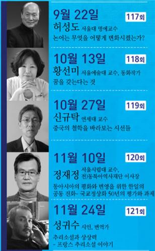 대전인문학포럼, 명사 초청 강연 진행