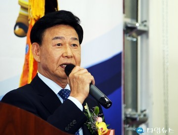 가수원 119안전센터 준공 축사하는 최치상 서구의회 의장