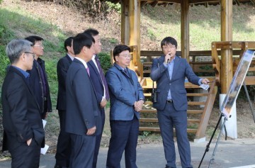 권선택 대전시장, 4차 산업혁명기반 조성 공사현장 방문