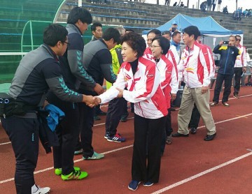 충남도의회 문복위, 전국체전 충남 선수단 격려