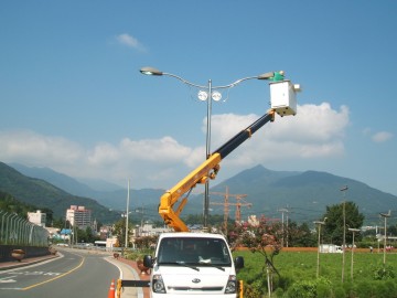 단양군, 우기철 대비 가로등 점검 나선다.