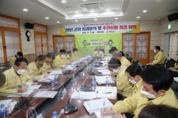 청도군 '20년 군정 성과분석및 추진상황 점검 회의' 열어...