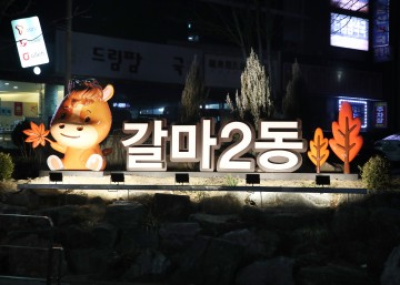 ‘갈마루’, 대전 서구의 밤을 밝힌다…갈마2동 랜드마크 야간 조명 설치