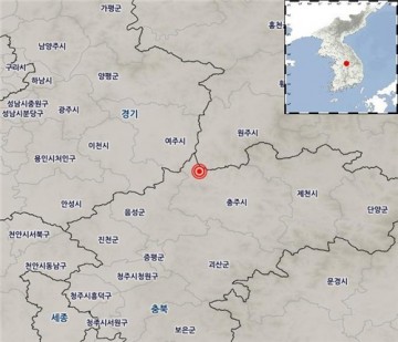 충북 충주 북서쪽서 규모 3.1 지진…피해 신고 없어