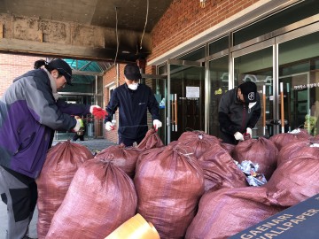 정선군자원봉사센터 고성군 토성면 산불피해 마을 봉사활동