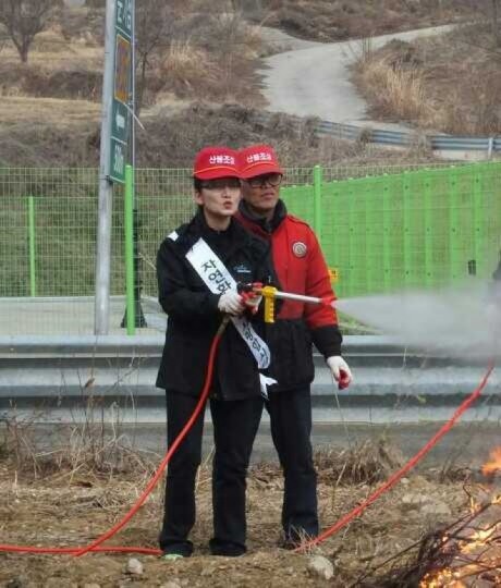 김천시 남면, 기계화 산불진화 교육 및 초동진화 훈련 실시