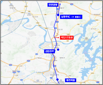 대전 대덕구, 신탄진지역 인천공항버스운행 정류소 조성