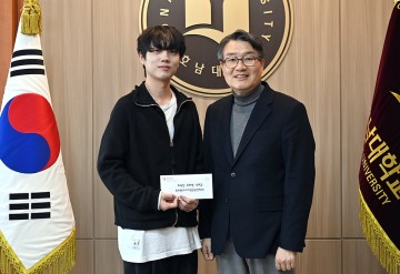 박상철 호남대 총장, ‘국제영화제 수상’ 유학생에 장학금