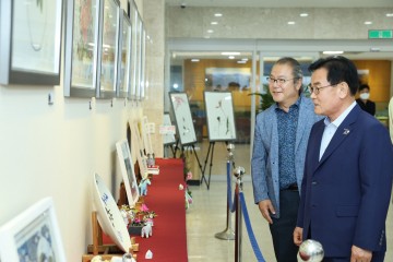 칠곡군, ‘동명수묵화회 전시회’ 31일 까지 열려
