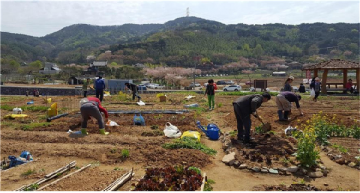 부산시 동부산 공영 시민텃밭 함께 가꾸기 행사 개최