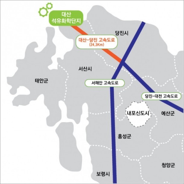충남도, 대산-당진고속道 건설 ‘청신호’