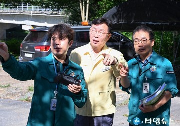 김제선 중구청장, 산사태 취약지·무더위쉼터 긴급 점검