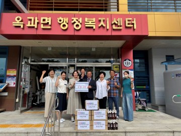 (사)한국떡류식품가공협회 곡성군지부, 옥과면 취약계층에 참기름 기부  