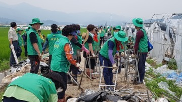 대전 대덕구새마을회, 충북 청주시 문주리 수해복구 봉사