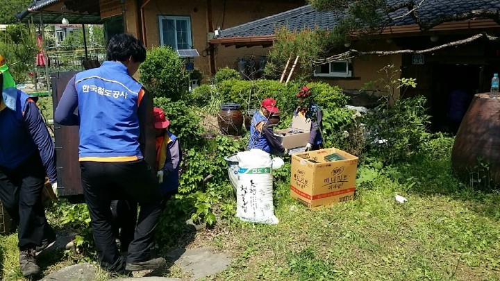 한국철도공사 신립사업소, 인근 주택화재 가구 봉사활동