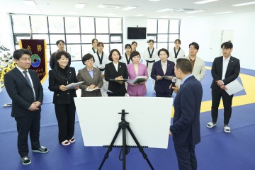 대전 서구의회, 여자태권도팀 훈련장 전격 방문…최상의 훈련 환경 조성 앞장