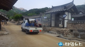 문경시, 친환경 방역소독으로 축제의 품격 높이는데 한몫