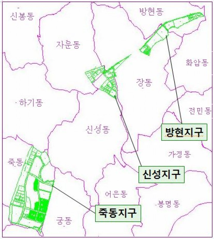 대전 유성구, 대덕특구 1단계 사업 지적공부 확정