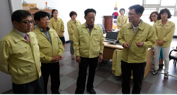 대전 중구의회, 메르스 현장 방문격려