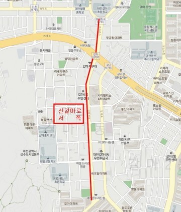 대전 서구, 신갈마로 ‘이팝나무’로 새단장!