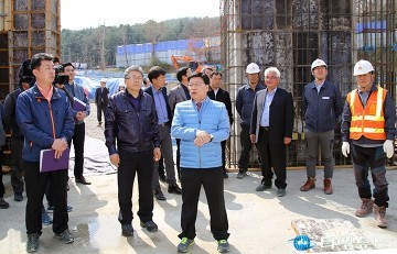 권선택 대전시장, 세심한 현장행정으로 공사현장 안전 확인!