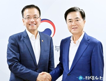 김태흠 충남지사, 경제부총리 만나 국비반영 건의