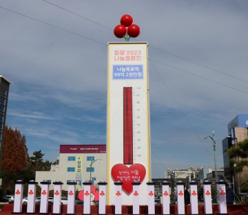  ‘희망2023나눔 캠페인’ 목표액 , 여수시 140% 초과 달성