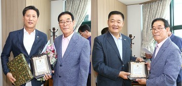 대전 유성구의회 이희환·구본환 의원, 경로당 환경개선 노력 인정 감사패 받아!