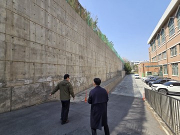 대전 서구, 한밭고등학교 옹벽 환경개선 완료