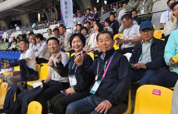 광주시의회, 제106회 전국체육대회 찾아 광주 선수단 응원