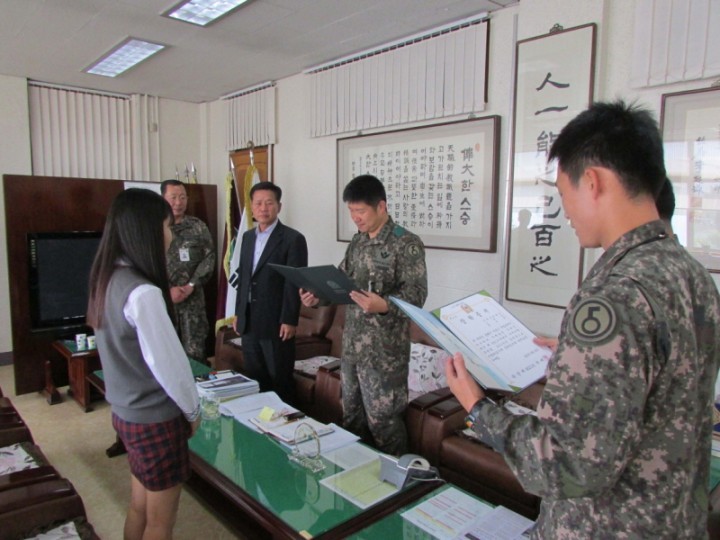 사자연대 사랑의 장학금 전달