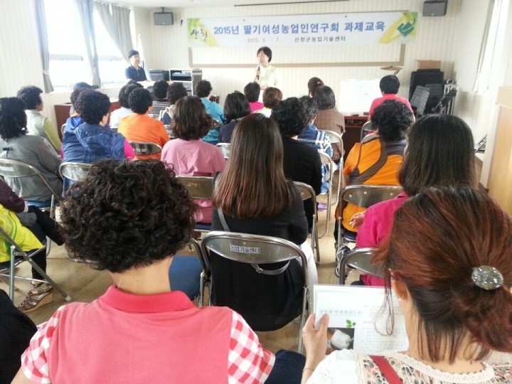 산청군 여성농업인, 딸기재배의 새로운 방향 모색!!