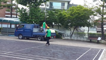 봉명제2송정동, 폭염 끝날 때까지 방역실시
