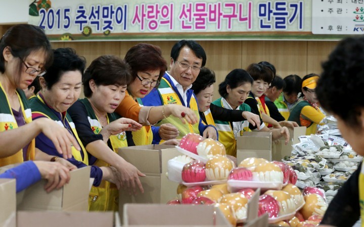 대전 동구, 추석맞이 사랑의 선물바구니 만들기