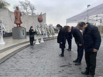 충북남부보훈지청, 제103주년 3.1절 맞아 항일독립운동기념탑 참배실시