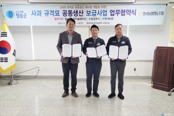 청송군, 사과산업 미래경쟁력 확보‘박차’