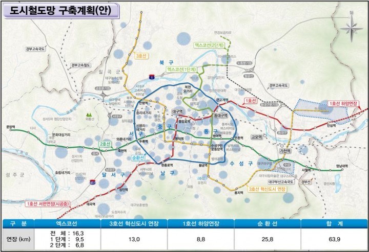 대구시 도시철도망 구축계획 주민공청회 개최
